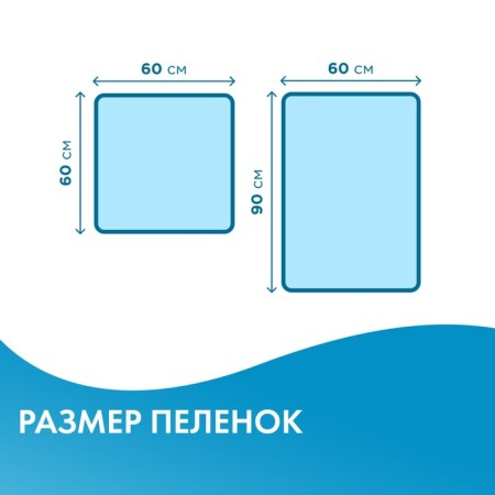 Diapers disposable absorbent Terezamed Basic 60 x 90, 30 pcs-3