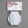 Clothing patch, heat -muffle, 6 pcs, white color