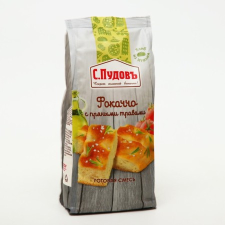 Focaccio with spicy herbs S. Pudov, 0.4 kg