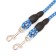 A collar for two dogs, 1.5 m x 0.8 cm, blue