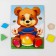 Puzzle "Learning forms and colors along with a teddy bear"