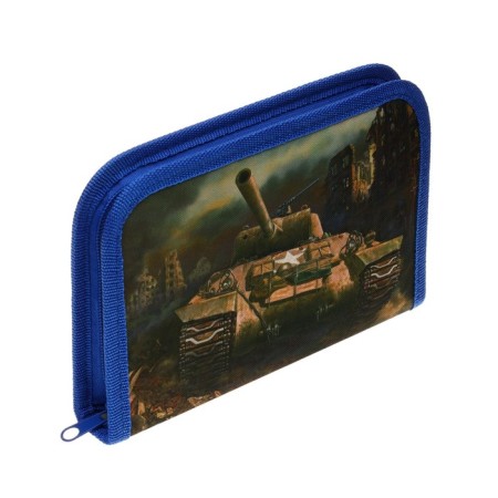 Penal School "Tank", 13 x 19.5 cm, 1 section, on lightning, fabric-2