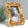 Photo frame Polystone 10x15 cm "Irises" gold 17x22 cm