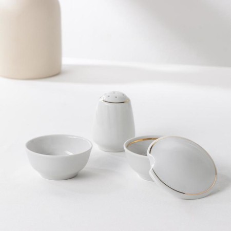 Service table porcelain "Dove. Classic ", 36 items, 2 types of plates, neckline and chandelier layering-3