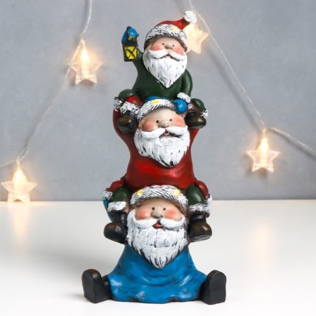 Souvenir Polystone Light "Grandpa with flashlights - a bunch of small" 29.5x14.5x11.5 cm