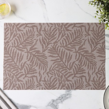 Serving napkin on the table “Tropical leaves”, 45 × 30 cm, beige color-2