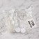 Storage set, 5 objects, transparent/white color