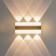 Sconces "Reflection" LED 12W 3000k Black 18x4.5x8cm
