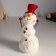 Souvenir Ceramics "Snowman in the burgundy cap" 9x8x18 cm