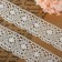 Knitted lace, 60 mm × 15 ± 1 m, fluid-white color