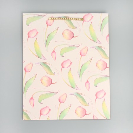 Gift package, packaging, "tulips" 32 x 26 x 12 cm-6