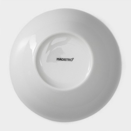 A set of platform plates of deep Magistro Mien, 6 items: 500 ml, d = 14 cm, white color-4