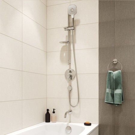 Pour the wall -mounted hidden installation for the bath IDDIS 001SB00i63, 220x90x60 mm, chrome-2