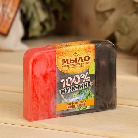 SPA soap - care for a bathhouse and sauna "100% man" 80 g