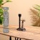Giraphic candlestick Aluminum 12.5x9.5x26 cm