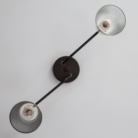 Adele chandelier 2x40W E27 Black/gold 45x12x25cm-4