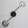 Adele chandelier 2x40W E27 Black/gold 45x12x25cm