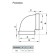 Division Zein, flat, horizontal, ventilation, 55 x 110 mm