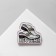 Brooch wooden "meme" traction, the color is gray-black
