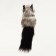 A toy for cats "cat-arc", artificial fur, housing 7 cm, white-brown/black
