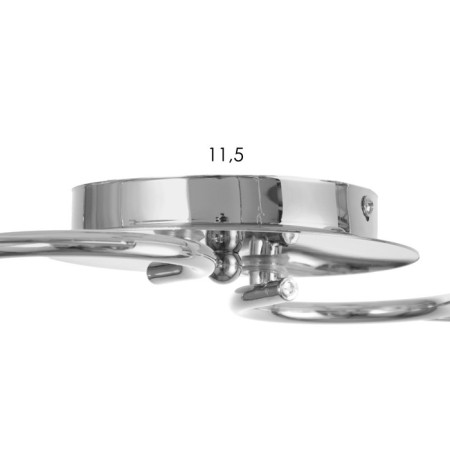 Jil chandelier 2x60W E27 chrome 54x25x22cm-7