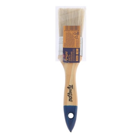 Brush flat tundra, natural bristles, wooden handle, 1.5 ", 38 mm-4