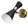 Sconces "Bianca" 1he27 40W black and gold 12x26x26 cm