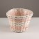 A set of paste of 3pcs, d25xh19cm, white/peach, willow
