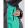 Ski jacket female winter, size 54, green color