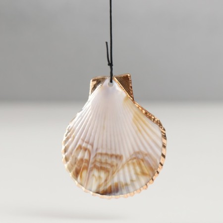 Wind music metal, tree "shells" 5 tubes 60x9x9 cm-3