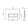 Alcadrain M571 control button, for hidden installation systems, xrom-gambon