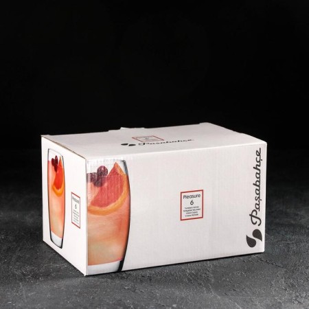 Set of glass glasses "Plage", 330 ml, 6 pcs-1