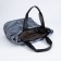 Luggage bag, external pocket, long belt, gray-blue color