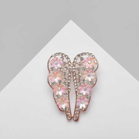 Brooch "Breath of Spring", colored in pink gold-1