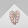 Brooch "Breath of Spring", colored in pink gold