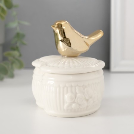 Coramics Coramics "Bird Provence" White 9.5x9.3x9 cm-1