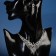 Set 2 objects: earrings, an “shine” necklace, white color in silver, 45 cm