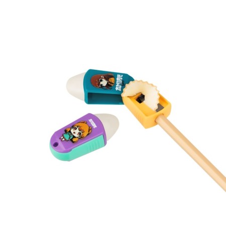 Plastic grinding meshu "anime", 1 hole, mix-2