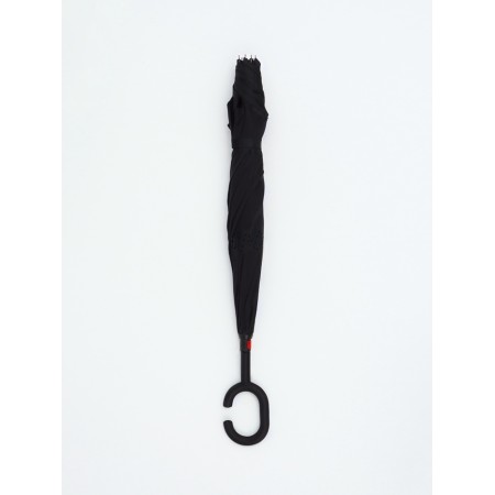 Umbrella - on the contrary, "monoton", mechanical, 8 spokes, r = 53/61 cm, black color-4