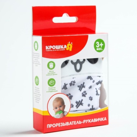 Mitten Mitten "Panda", on Velcro, Kroshka I-5