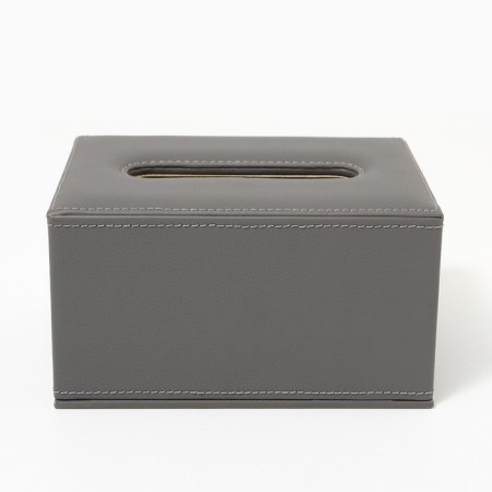 Salvetnitsa made of artificial leather, gray color 10 x 18 x 10 cm-2