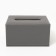 Salvetnitsa made of artificial leather, gray color 10 x 18 x 10 cm