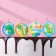 Set of candles in the cake "Dinosaurians", 4 × 4.4cm, 4 pcs