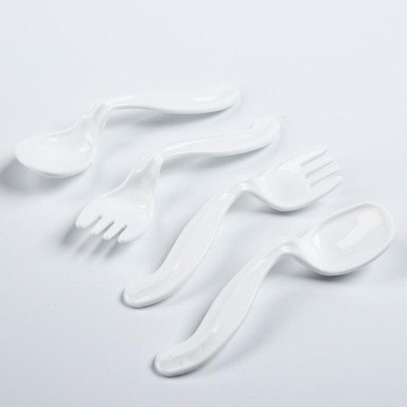 A set of children's dishes: a plate on a suction cup, 500 ml, a spoon, 2 pcs., Fork, 2 pcs., Mix colors-7
