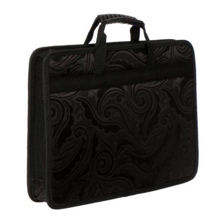 Folder with handles Textile, A4, 365 x 260 x 50 mm, 2s13 "Tikhvin", frame, "Black jacket"-1