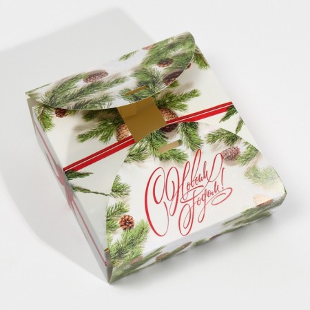New Year's folding box "New Year's photo", 16 x 16 x 6 cm, New Year-4