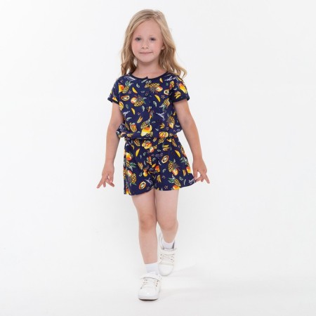 Overalls for girls, black color, height 110-1