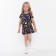 Overalls for girls, black color, height 110