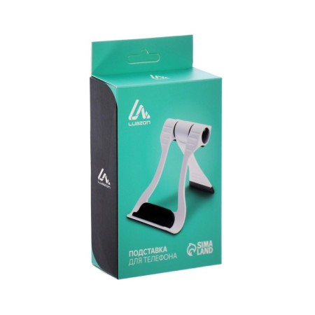 Luazon phone stand, folding, reinforced, adjustable height, white/orange-11