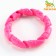 Chewing toy for dogs "twisted ring", 11.5 cm, pink
